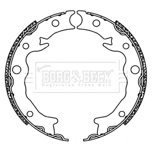 Sada brzd. čeľustí parkov. brzdy BORG & BECK BBS6498