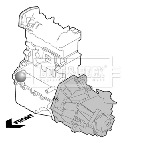 Uloženie motora BORG & BECK BEM4038