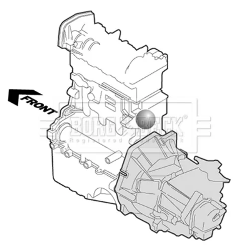Uloženie motora BEM4148 (BORG & BECK) - obr. 2