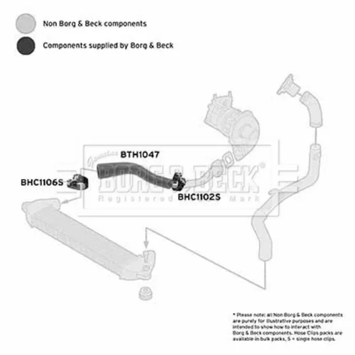 Hadica plniaceho vzduchu BTH1047 (BORG & BECK) - obr. 1