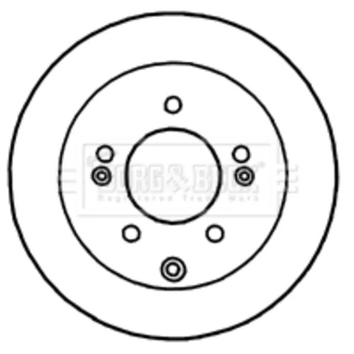 Brzdový kotúč BBD4795 (BORG & BECK) - obr. 1