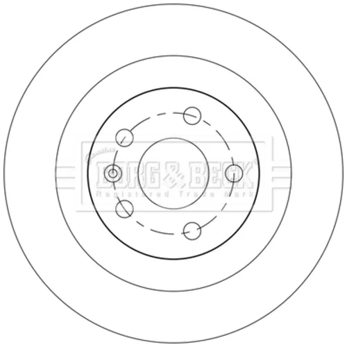 Brzdový kotúč BBD5555 (BORG & BECK) - obr. 1