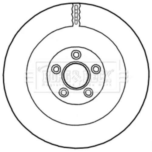 Brzdový kotúč BBD5948S (BORG & BECK) - obr. 2
