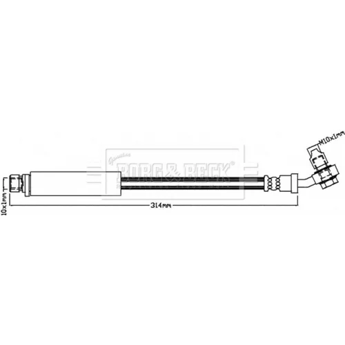 Brzdová hadica BORG & BECK BBH8285