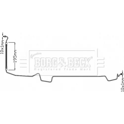 Brzdová hadica BORG & BECK BBH8328