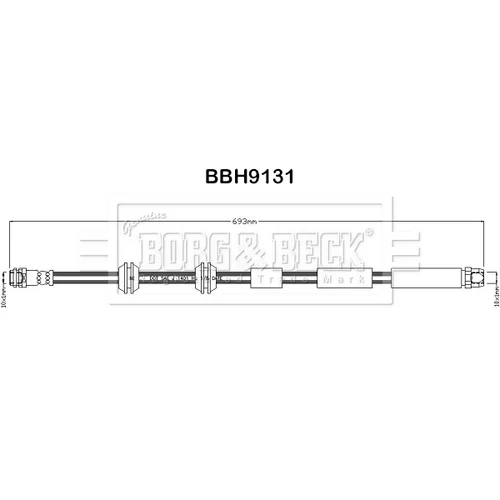 Brzdová hadica BORG & BECK BBH9131