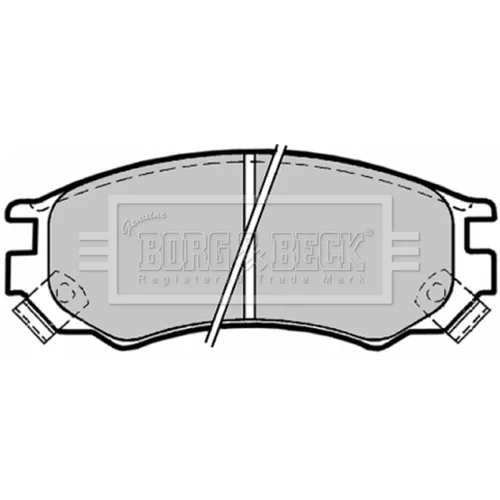 Sada brzdových platničiek kotúčovej brzdy BBP1156 (BORG & BECK) - obr. 1