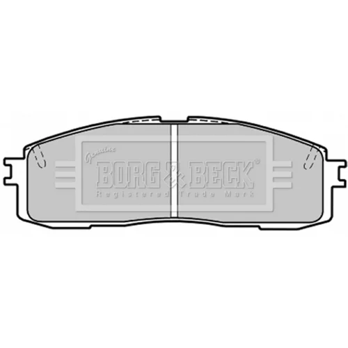 Sada brzdových platničiek kotúčovej brzdy BORG & BECK BBP1203