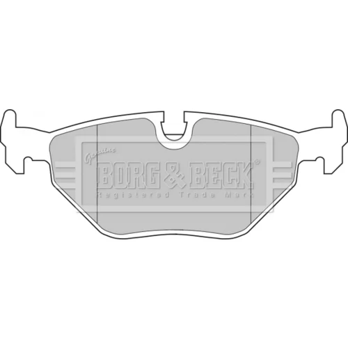 Sada brzdových platničiek kotúčovej brzdy BORG & BECK BBP1483