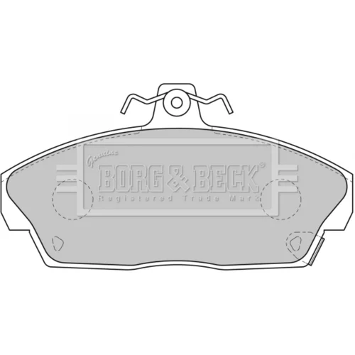Sada brzdových platničiek kotúčovej brzdy BORG & BECK BBP1559