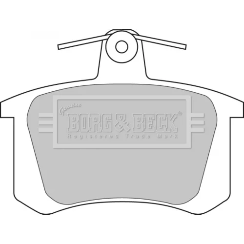 Sada brzdových platničiek kotúčovej brzdy BORG & BECK BBP1628