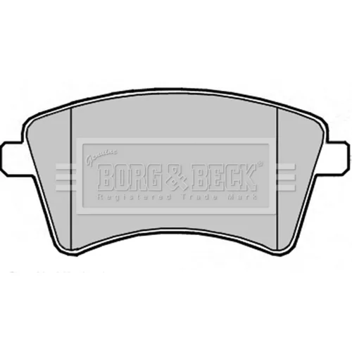 Sada brzdových platničiek kotúčovej brzdy BORG & BECK BBP2349