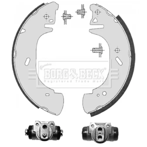Sada brzdových čeľustí BORG & BECK BBS1121K