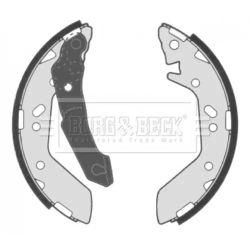 Sada brzdových čeľustí BORG & BECK BBS6311