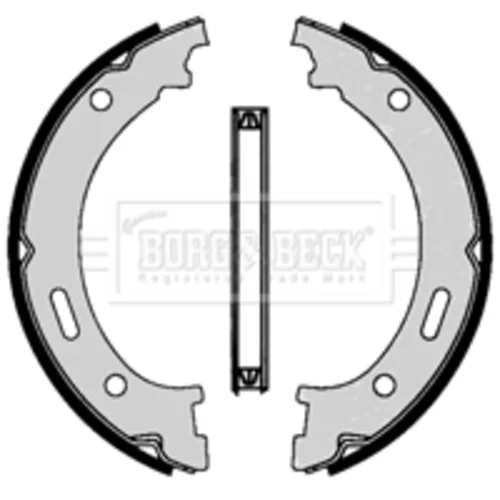 Sada brzd. čeľustí parkov. brzdy BBS6428 (BORG & BECK) - obr. 1