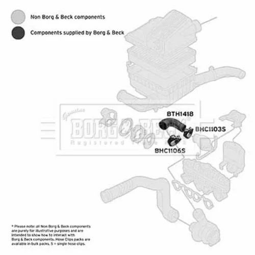 Hadica plniaceho vzduchu BTH1418 (BORG & BECK) - obr. 1