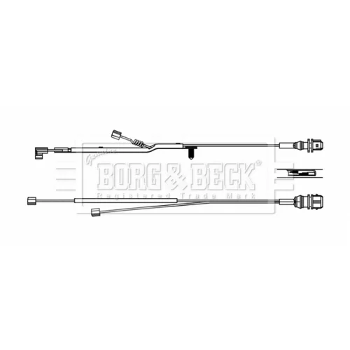 Výstražný kontakt opotrebenia brzdového obloženia BORG & BECK BWL33085