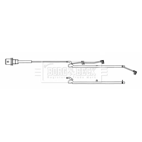 Výstražný kontakt opotrebenia brzdového obloženia BWL33086 (BORG & BECK)