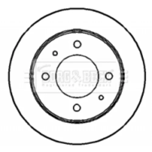 Brzdový kotúč BBD4188 (BORG & BECK) - obr. 1