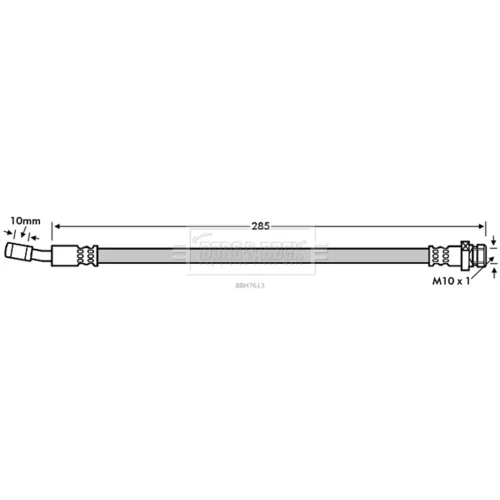 Brzdová hadica BBH7613 (BORG & BECK) - obr. 2