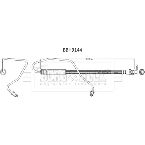 Brzdová hadica BORG & BECK BBH9144