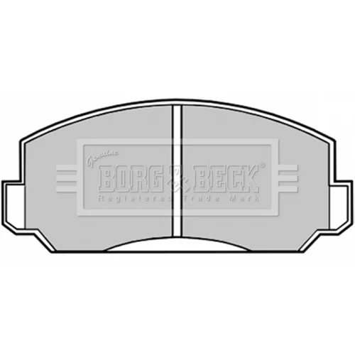 Sada brzdových platničiek kotúčovej brzdy BORG & BECK BBP1009