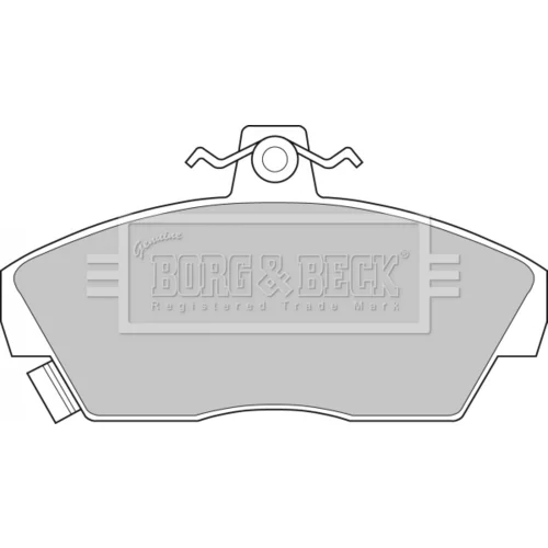 Sada brzdových platničiek kotúčovej brzdy BORG & BECK BBP1109