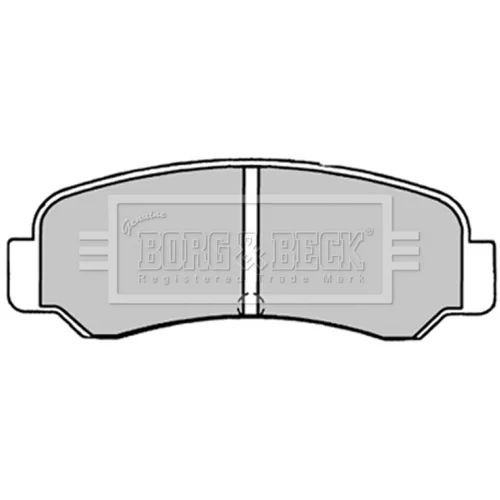 Sada brzdových platničiek kotúčovej brzdy BORG & BECK BBP1231