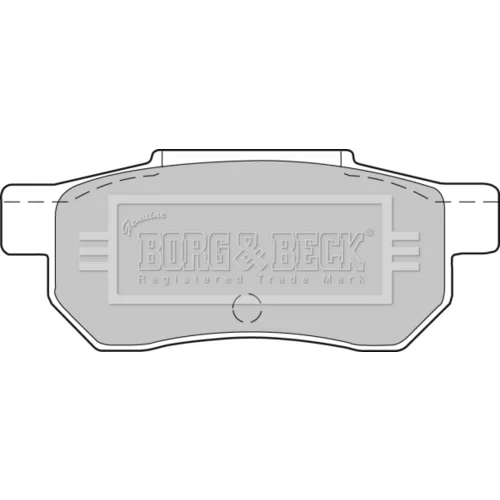 Sada brzdových platničiek kotúčovej brzdy BORG & BECK BBP1237