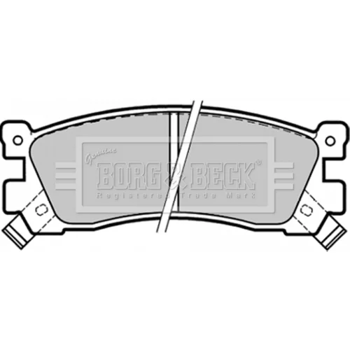 Sada brzdových platničiek kotúčovej brzdy BORG & BECK BBP1328