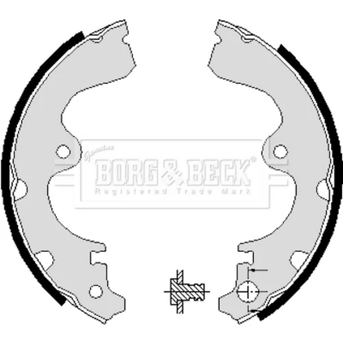 Sada brzdových čeľustí BORG & BECK BBS6088