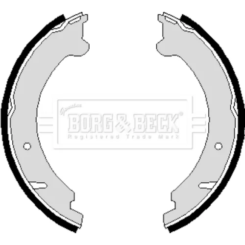 Sada brzd. čeľustí parkov. brzdy BORG & BECK BBS6217