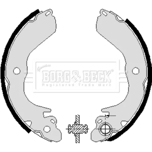 Sada brzdových čeľustí BORG & BECK BBS6228