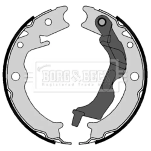 Sada brzd. čeľustí parkov. brzdy BORG & BECK BBS6404