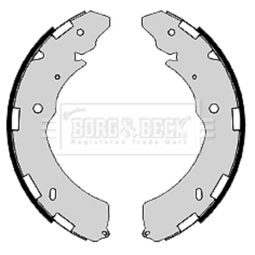 Sada brzdových čeľustí BORG & BECK BBS6435
