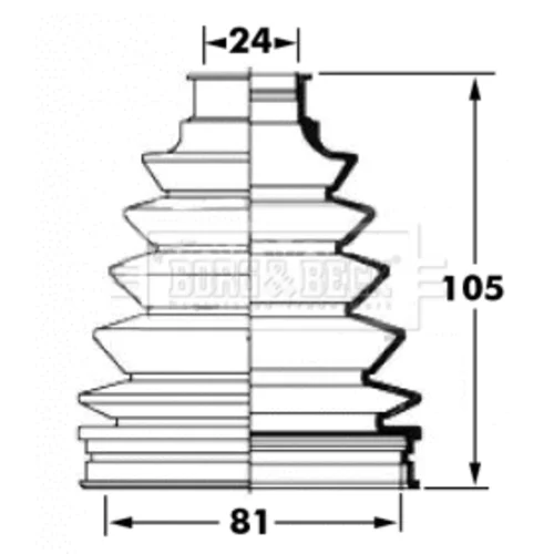 Manžeta hnacieho hriadeľa - opravná sada BCB6058 (BORG & BECK)
