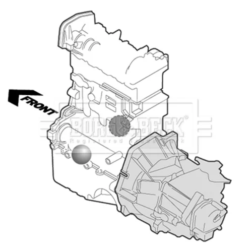 Uloženie motora BEM4380 (BORG & BECK) - obr. 2