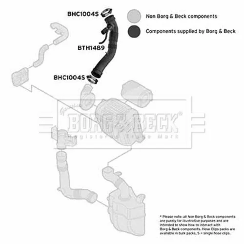 Nasávacia hadica, Vzduchový filter BTH1489 (BORG & BECK) - obr. 2