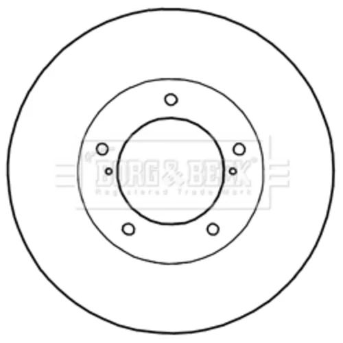 Brzdový kotúč BBD6003S (BORG & BECK) - obr. 1