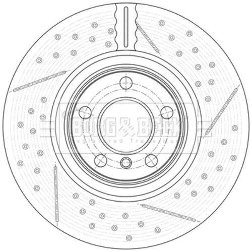 Brzdový kotúč BBD6169S (BORG & BECK) - obr. 1