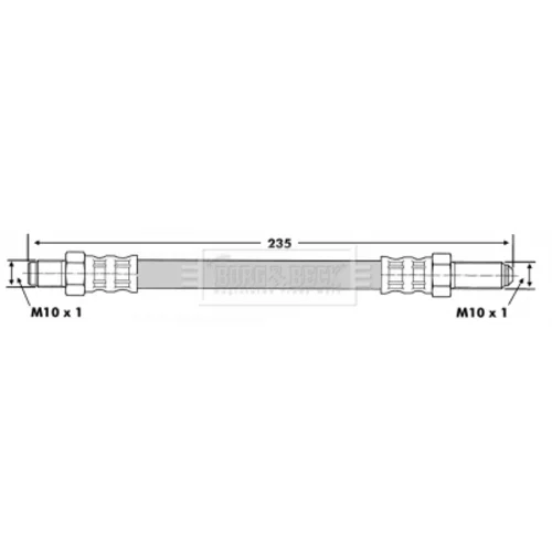 Brzdová hadica BBH6717 (BORG & BECK) - obr. 1