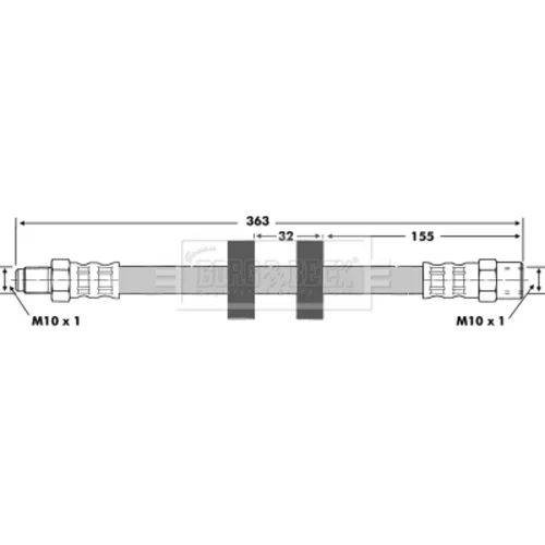 Brzdová hadica BBH6870 (BORG & BECK) - obr. 1