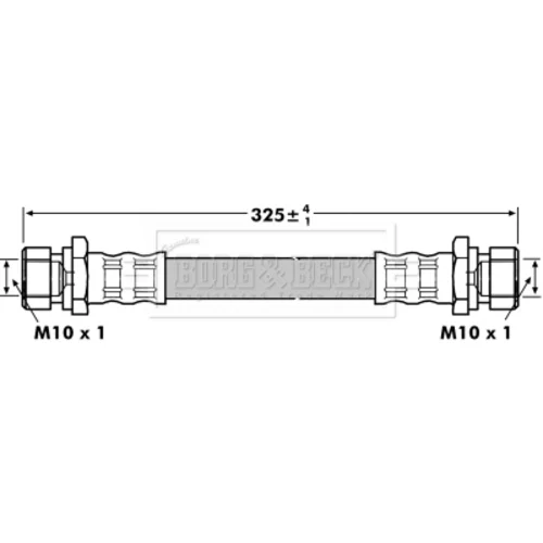 Brzdová hadica BBH7068 (BORG & BECK) - obr. 1