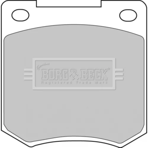 Sada brzdových platničiek kotúčovej brzdy BORG & BECK BBP1054