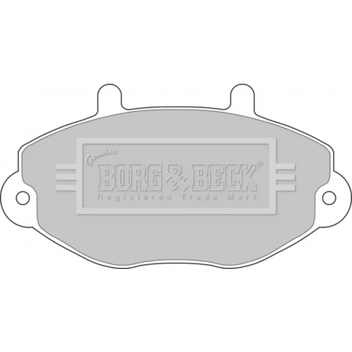 Sada brzdových platničiek kotúčovej brzdy BORG & BECK BBP1108