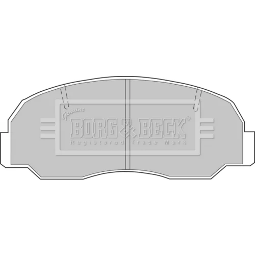 Sada brzdových platničiek kotúčovej brzdy BBP1206 (BORG & BECK)