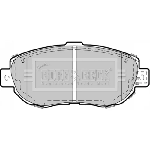 Sada brzdových platničiek kotúčovej brzdy BORG & BECK BBP1353
