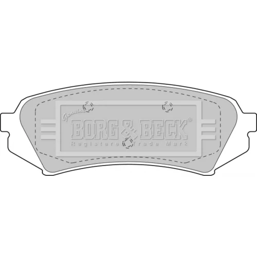 Sada brzdových platničiek kotúčovej brzdy BORG & BECK BBP1685