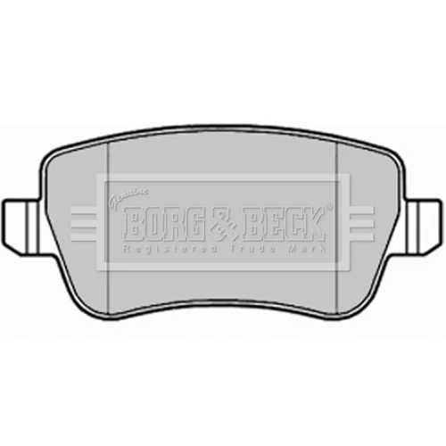 Sada brzdových platničiek kotúčovej brzdy BORG & BECK BBP1992