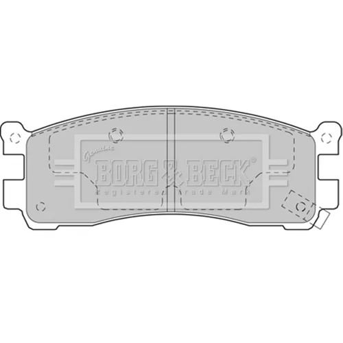 Sada brzdových platničiek kotúčovej brzdy BORG & BECK BBP2135